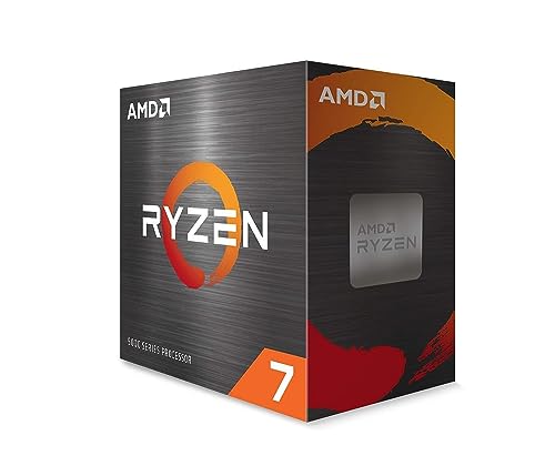 AMD Ryzen 7 5800X Processeur (8 Cœurs 16 Threads, 105W TDP, Socket AM4, 36 Mo Cache, jusqu'à 4,7 Ghz Fréquence Boost, sans Ventilateur)
