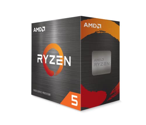 AMD Ryzen 5 5600 Processeur (6 Coeurs 12 Threads, 65W TDP, Socket AM4, jusqu'à 4.4 Ghz Fréquence Boost, Ventilateur wraith Stealth)