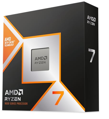 AMD RYZEN ™ 7 9800X3D 8 Coeurs 16 Threads débridés, Architecture Zen 5, 104 Mo Cache, 120W TDP, Jusqu'a 5.2 Ghz Frequence Boost, Socket AM5, Ventilateur Non Inclus