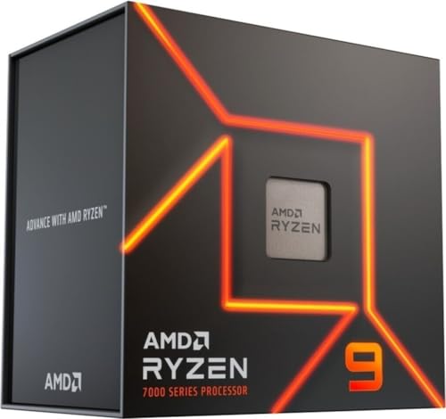 AMD Processeur AMD Ryzen 9 7900 12 Cœurs 3,7 GHz Base 5,4 GHz Turbo Graphiques intégrés Box