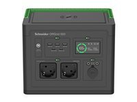 APC Schneider OffGrid 500 - centrale electrique portable - LCD, lithium-ion, 2 prises schuko CEE 7 3, onde sinusoÃ¯dale, 3 USB-A, 2 USB-C, chargeur sans fil - 500 Watt - Li-Ion - 517 Wh