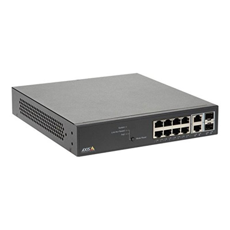 AXIS 01191-002 commutateur réseau Géré Gigabit Ethernet (10 100 1000) Connexion Ethernet, supportant l'alimentation via ce port (PoE) Black