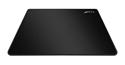 Xtrfy GP2, grand tapis de souris en tissu, (460 x 400 x 4 mm), Précision à chaque mouvement de souris, rebords cousus base antidérapante, lavable en machine, Noir
