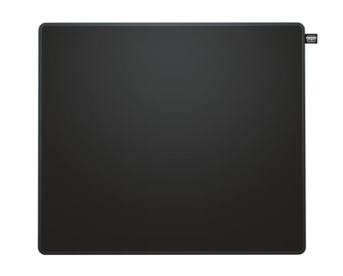 Xtrfy Cherry GP5, Tapis de Souris de Gaming en Tissu M (320 x 270 x 3 mm), Surface Lisse Rapide et Précise, Bords Cousus, Antidérapant, Lavable en Machine, Noir