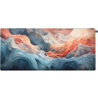 CHERRY XTRFY GP5 Tapis de Souris de Gaming en Tissu XL 920 x 400 x 3 mm Surface Lisse Rapide et Precise Bords Cousus Antiderapant Lavable en Machine Blue Amnis
