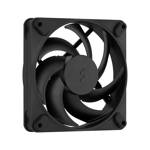 Fractal Design Momentum 12 - Silent PC Case Fan -120 mm - Liquid Crystal Polymer LCP blades - FDB Fluid Dynamic Bearing - PWM control - Cooling Performance - Powerful Airflow - Quiet Operation - Black