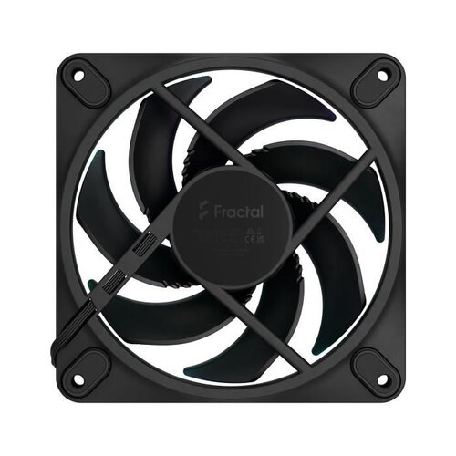 Ventilateur PC - FRACTAL DESIGN - Momentum 12 RGB - FDB - Anneau lumineux ARGB Gen 2 - Controle PWM - Black
