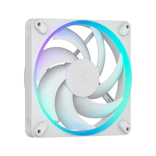 Fractal Design Momentum 14 RGB - Ventilateur silencieux pour boîtier PC - 140 mm - ARGB Gen 2-20 LEDs - Pales en polymère à cristaux liquides (LCP) - Palier dynamique fluide (FDB) - Blanc