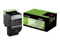 Lexmark 702K - Black - original - cartouche de toner