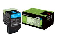 Lexmark 802C - cyan - original - cartouche de toner - LCCP, LRP