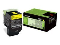 Lexmark 802Y - Yellow - original - cartouche de toner - LCCP, LRP