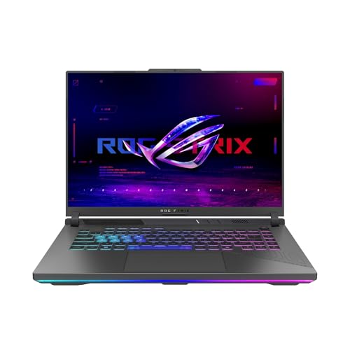 ASUS Ordinateur portable ROG Strix G 2025, 16 cœurs AMD Ryzen 9 8940HX, écran IPS WUXGA 165 Hz, NVIDIA GeForce RTX 5070 Ti, 64 Go DDR5 4 To SSD, clavier rétroéclairé RVB à quatre zones, Wi-Fi 6E