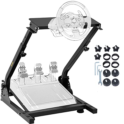VEVOR Support de Volant Pliable pour Simulateur de Cockpit Support Simulateur de Course Logitech G25 G27 G29 et G920 Pédale Non Incluse
