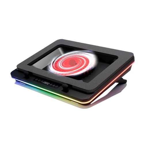 Support de Refroidissement for Ordinateur Portable de Jeu GT600, for Ordinateurs Portables de 14 , 16 , 18 à 19 , turboventilateur de 5,5 Pouces, hauteurs réglables sur 7 Niveaux(B0)