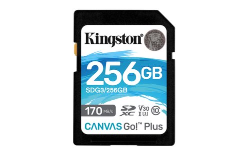 Kingston 256GB SDXC Canvas170R C10 UHS I U3 V30
