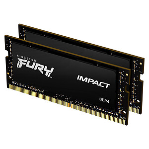 Kingston FURY Impact SO DIMM 32 Go 2x16Go DDR4 3200 MHz CL20
