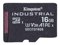 Kingston Carte microSD Kingston 16GB Industrial UHS-I Classe 3 V30 A1