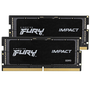 Kingston FURY Impact SO DIMM 32 Go 2x16Go DDR5 4800 MHz CL38
