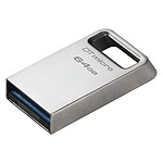 pendrive Kingston Technology DataTraveler Micro lecteur USB flash 64 Go USB Type A 3 2 Gen 1 3 1 Gen 1 Silver