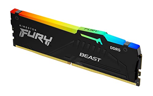 Kingston Kingston Technology FURY Beast RGB module de mémoire 16 Go 1 x 16 Go DDR5 5200 MHz