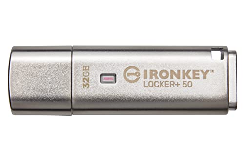 Kingston IronKey Locker 50 clé USB Chiffrement XTS-AES pour la Protection des données avec USBtoCloud Sauvegarde automatique-IKLP50-32GB