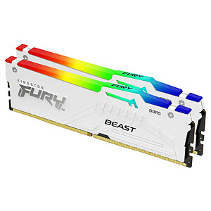 Kingston FURY Beast 64 Go 2 x 32 Go DDR5 6000 MHz CL36 White