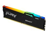 Kingston Kingston FURY Beast RGB - DDR5 - kit - 128 Go 4 x 32 Go - DIMM 288 broches - 5600 MHz PC5-44800 - memoire sans tampon