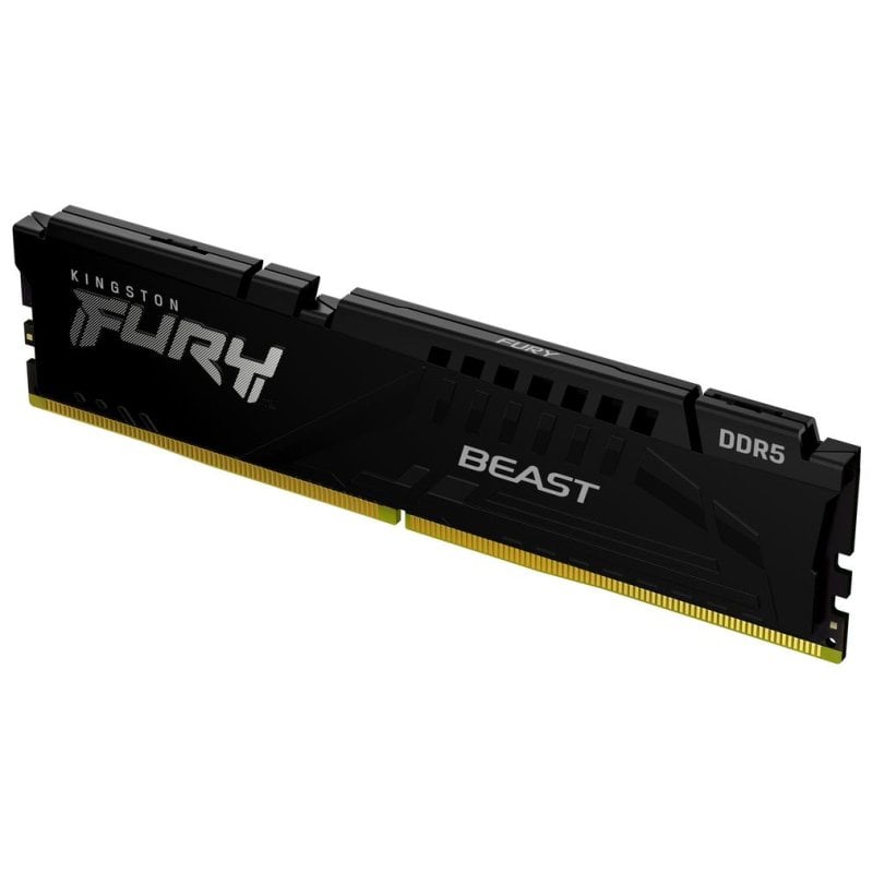 Kingston Mémoire RAM Kingston FURY Beast 32Go 1x32Go DDR5 6400MHz CL32 AMD EXPO Black