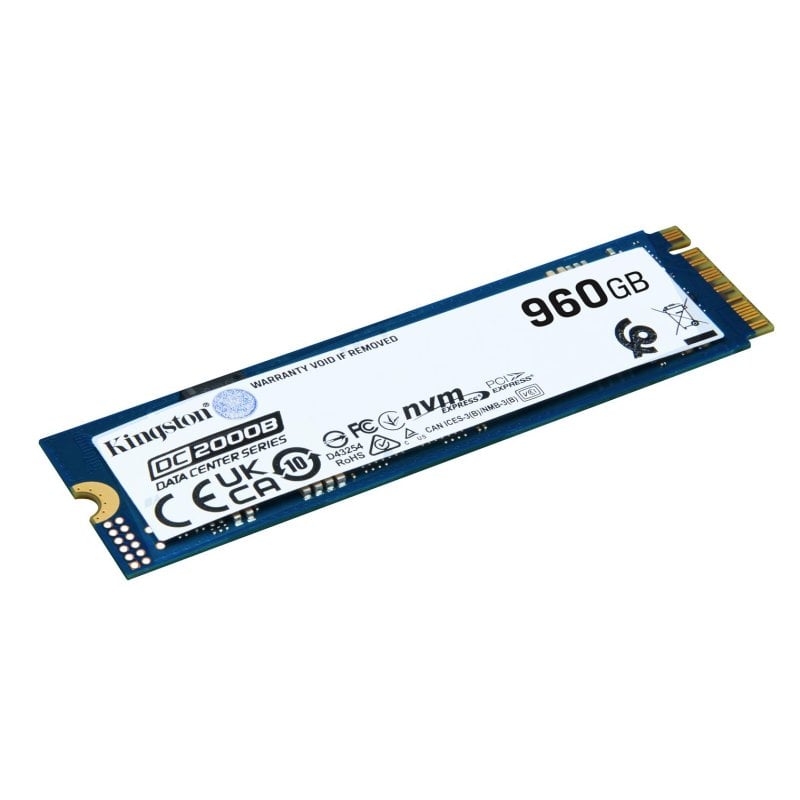 Kingston Disco Duro Kingston 960GB SSD NVMe 7000MB s DC2000B M.2 Protección PLP Heatsink