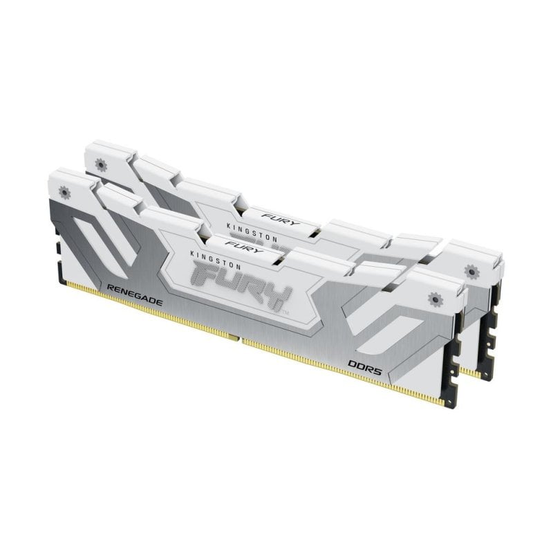 Kingston Mémoire RAM Kingston FURY Renegade 48Go 2x24Go DDR5 8400MHz CL40 CUDIMM White Intel XMP