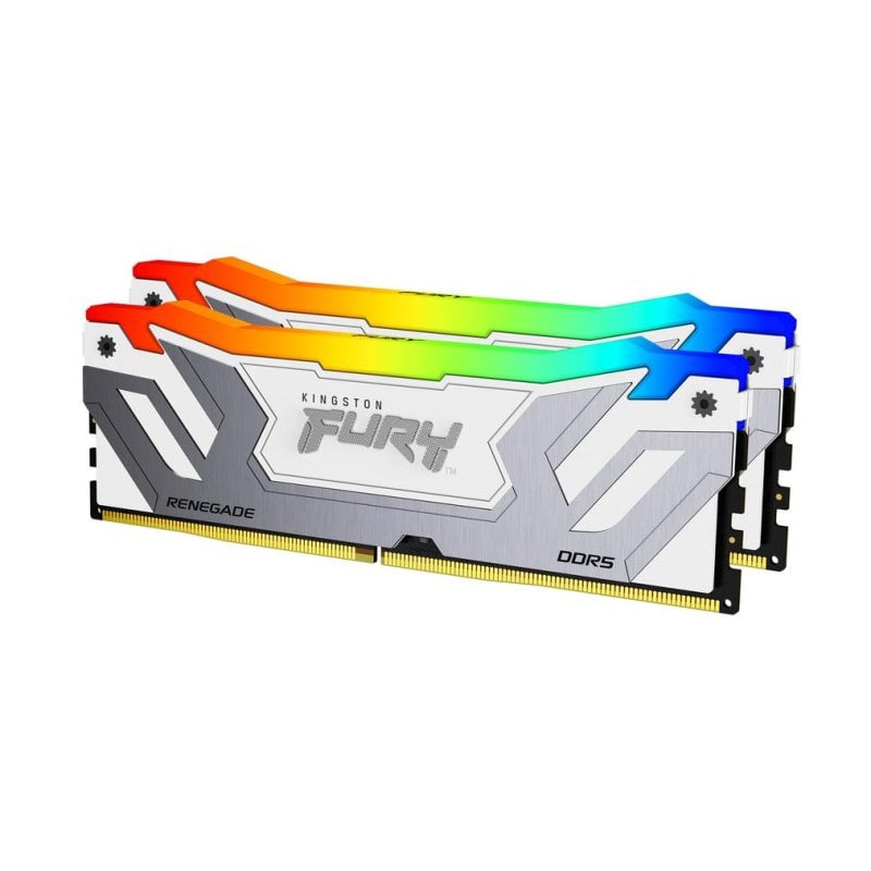 kingston-technology Mémoire RAM Kingston FURY Renegade RGB 48Go 2x24Go DDR5 8400MHz CL40 White XMP