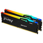 Kingston FURY Beast RGB 64 Go 2 x 32 Go DDR5 6000 MHz CL36
