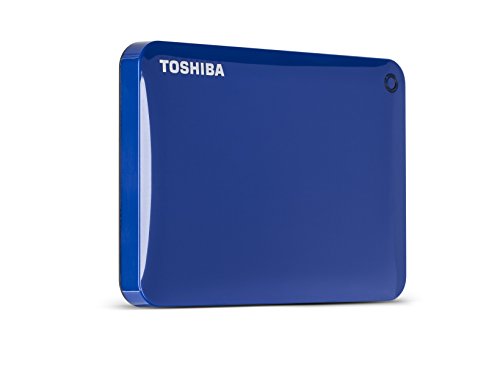 Toshiba Canvio Connect II Disque Dur Externe (Filaire USB 3.0 3,1 (Gen 1-) Type A unité de Disque Dur USB 3.0 Bleu (3,1 Gen 1))