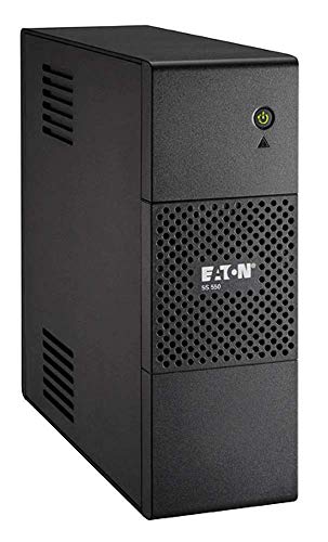 Eaton Onduleur 5S 700 IEC - Line-Interactive UPS - Puissance 700VA (6 Prises IEC 10A) - Régulation de Tension (AVR) - Protection Tel Fax Internet Réseau 10 100 RJ45 - Noir (5S700I)