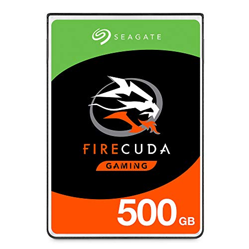Seagate FireCuda, 500 Go, Disque hybride hautes performances SSHD, 2,5 SATA 6 Gbit s, 8 Go de mémoire cache, pour PC portable de jeu, services Rescue valables 3 ans (ST500LX025)