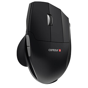 contour-design Souris Contour Design Unimouse Sans Fil USB Type-A 4000 DPI Noire Ergonomique