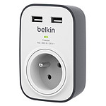 Belkin Prise parafoudre SurgeCube 2 ports USB pour charge 24 A