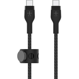 Belkin Boost Charge Pro Flex Cable silicone tresse USB C vers USB C Black 1 m