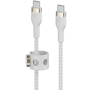 Belkin Boost Charge Pro Flex Cable silicone tresse USB C vers USB C White 1 m
