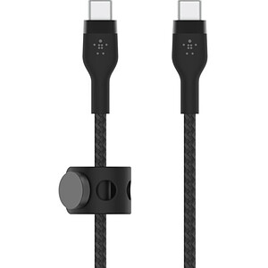 Belkin Boost Charge Pro Flex Cable silicone tresse USB C vers USB C Black 2 m
