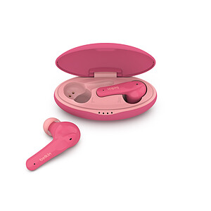 Belkin Ecouteurs pour Enfants Protection 85 db Soundform Nano Rose
