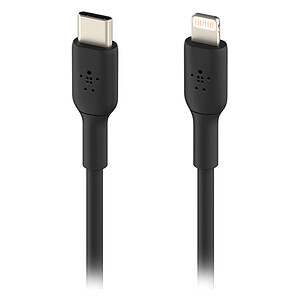 Belkin Boost Charge USB C vers Lightning 60 W Black 2 m
