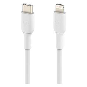 Belkin Boost Charge USB C vers Lightning 60 W White 2 m
