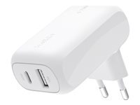 Belkin Chargeur mural double Belkin BoostCharge (1x USB-C PD 3.0 30 W 1x USB-A 12 W) White