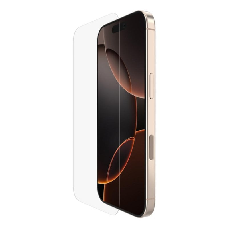 Belkin Protecteur d'écran Belkin ScreenForce iPhone 16 Pro anti-chocs 9H ultra-transparent