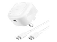 Belkin Chargeur Belkin WCA013kq1MWH-B6 USB-C 45 W Power Delivery 3.1 White