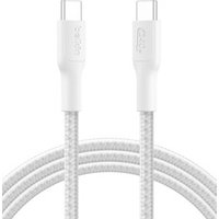 à gaine tressée USB-C vers USB-C 240W, longueur 2m, White