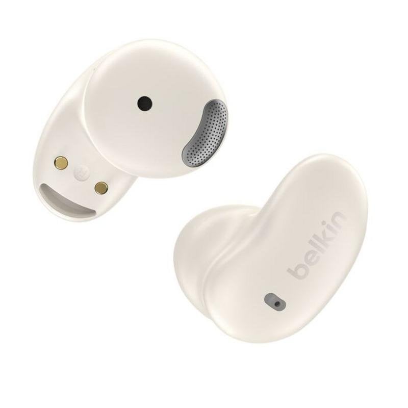 Belkin Auriculares Belkin SoundForm Anywhere sans fil et filaire Bluetooth avec réduction de bruit, IPX4, White