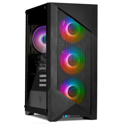 YEYIAN Gaming PC EdgeESP | Intel i5-14400F 10 cœurs (4,7 GHz OC) | NVIDIA RTX 5060 8 Go GDDR7 | 32 Go DDR5 6000 MHz | SSD NVMe Gen4 1 to | Windows 11 Pro