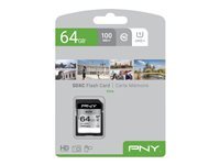 PNY PNY Elite - carte memoire flash - 64 Go - SDXC UHS-I